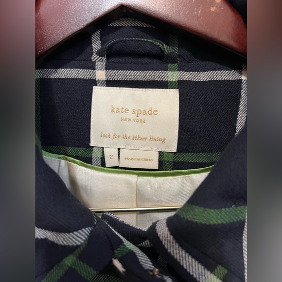 [Kate Spade] Cropped Windowpane Blazer - Picture 15 of 16